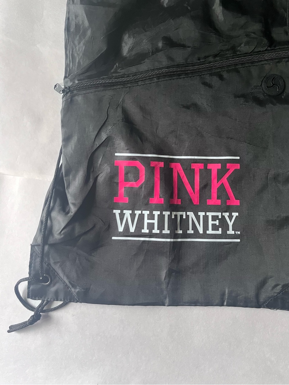 Victoria's Secret PINK Black Backpack with Pink & White Logo